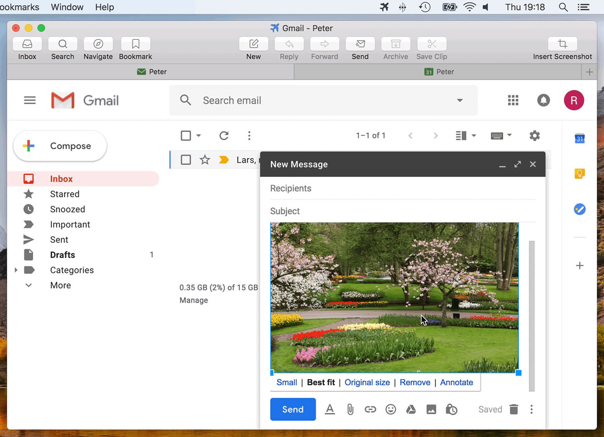 mac hotkeys for gmail