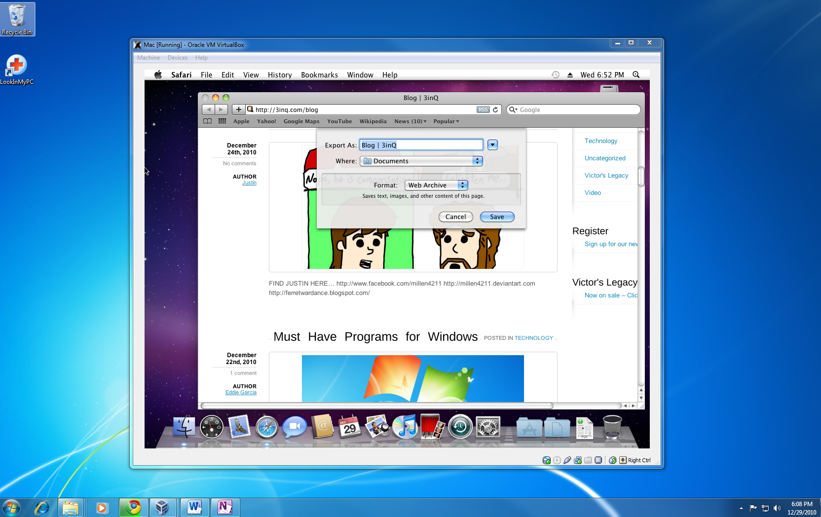virtual box for mac windows